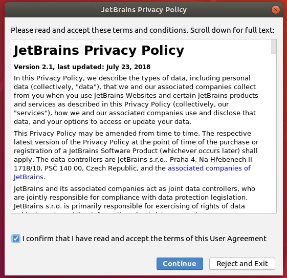 Intellij IDEA Privacy Policy