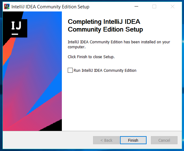 IntelliJ IDEA Installed IntelliJ IDEA Installed