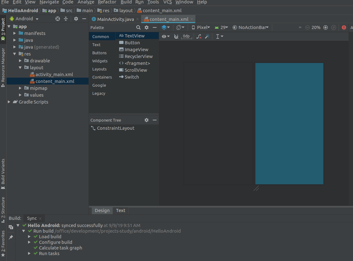 Android Studio Activity Layout Android Studio Activity Layout