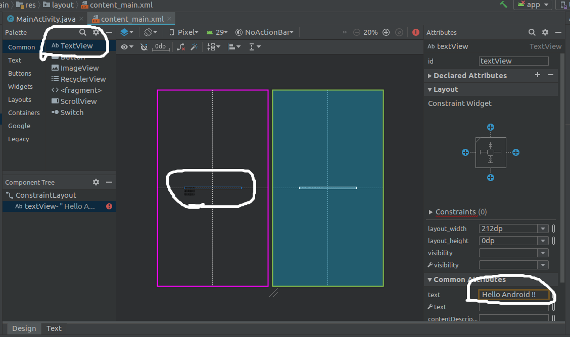 Android Studio Text View Android Studio Text View