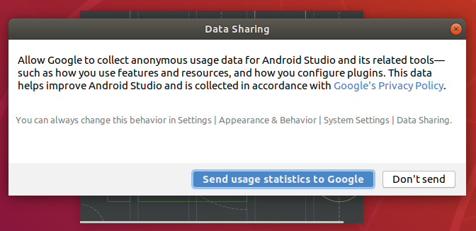 Android Studio Data Permission