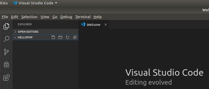 VSCode PHP Open Folder VSCode PHP Open Folder