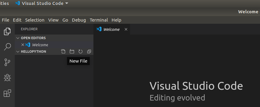 VSCode Python Add File