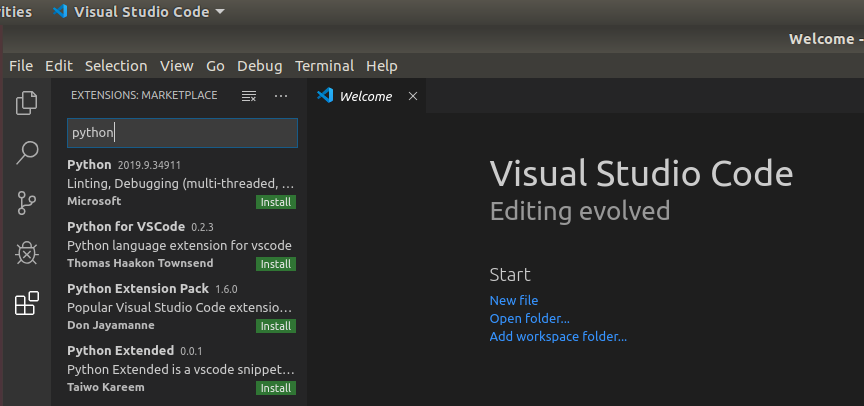 VSCode Python Extensions