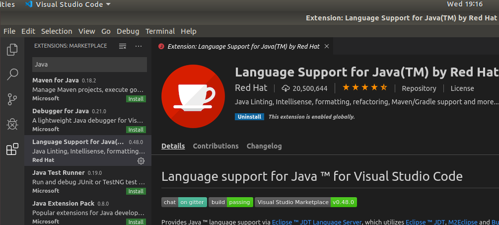 VSCode Java Extension