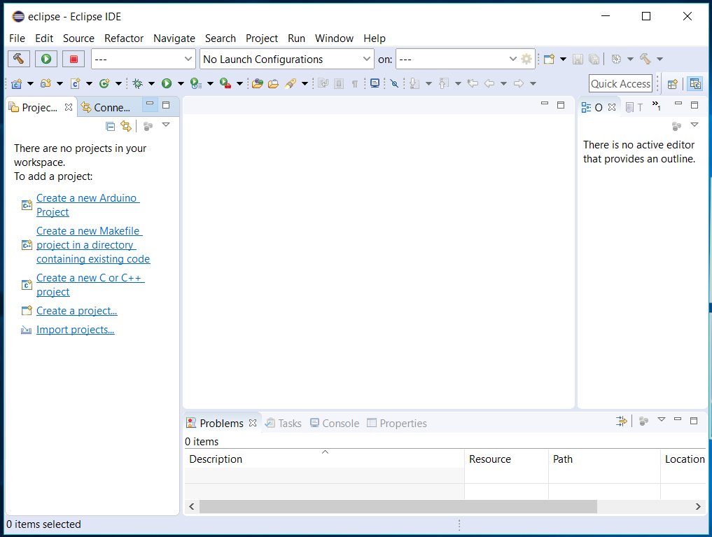 Eclipse - C/C++ - Workspace Layout Eclipse - C/C++ - Workspace Layout