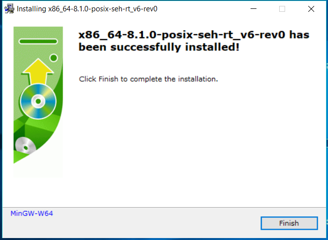 MinGW-W64 Installed