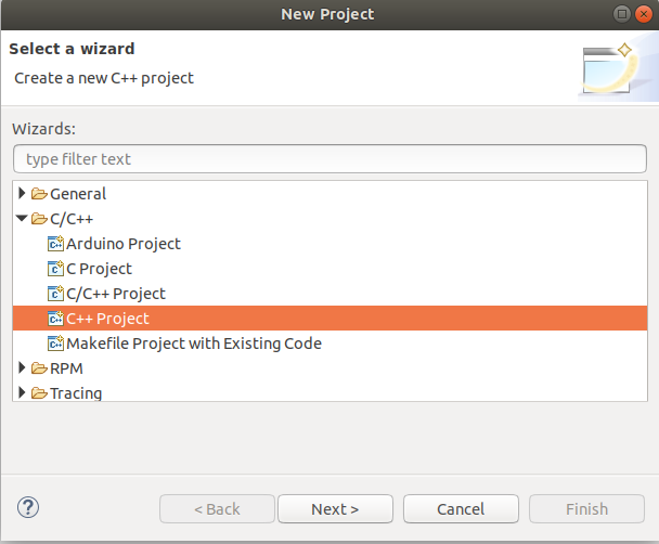 Eclipse - C/C++ - Project Type Eclipse - C/C++ - Project Type