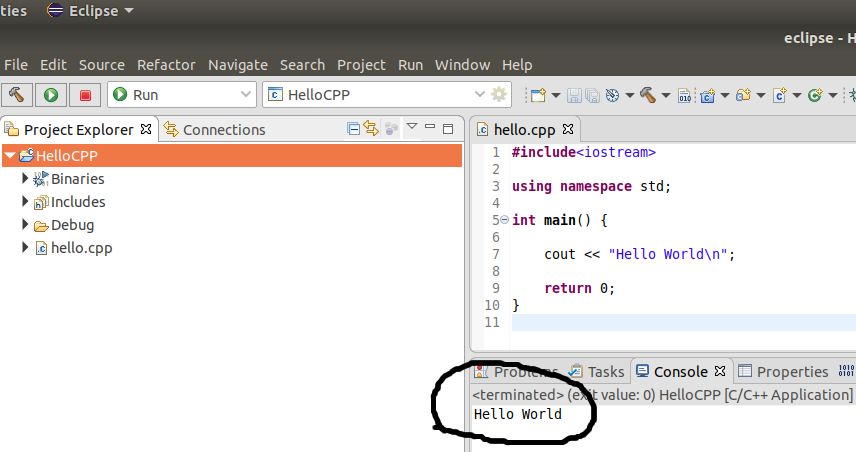 Eclipse - C/C++ - Output Eclipse - C/C++ - Output