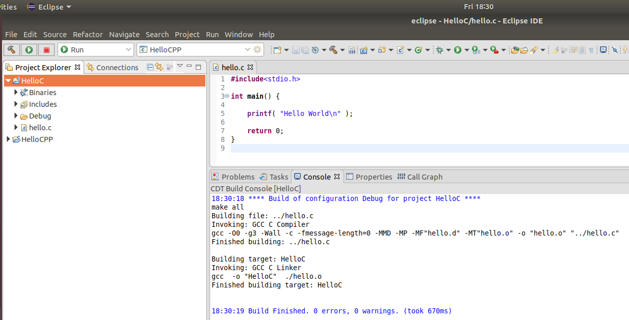 Eclipse - C - Build Results Eclipse - C - Build Results