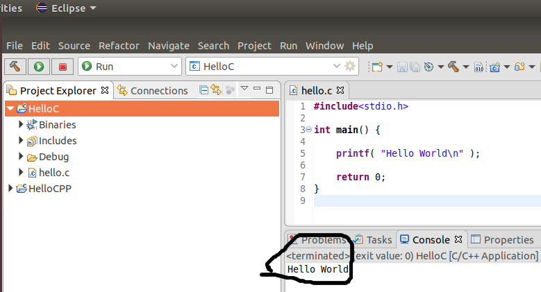 Eclipse - C - Output Eclipse - C - Output