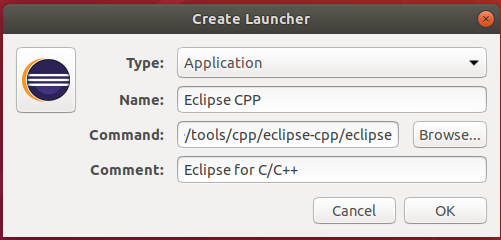 Eclipse - C/C++ - Desktop Shortcut Eclipse - C/C++ - Desktop Shortcut