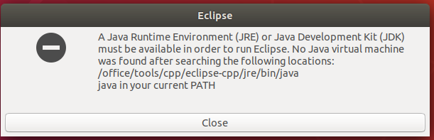 Eclipse - C/C++ - Missing Java Eclipse - C/C++ - Missing Java