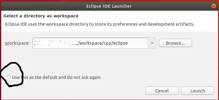 Eclipse - C/C++ - Workspace