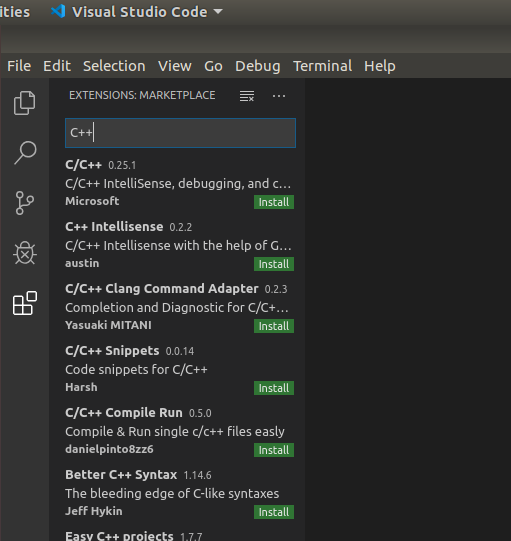 VSCode - C/C++ - Extensions