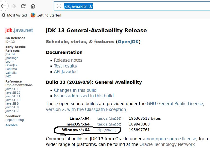 OpenJDK 13 Download