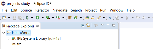 Eclipse for Java - Project Default