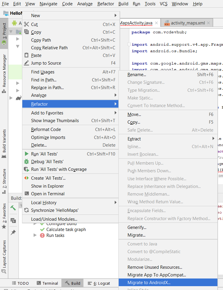 Android - Google Maps - Migrate to AndroidX