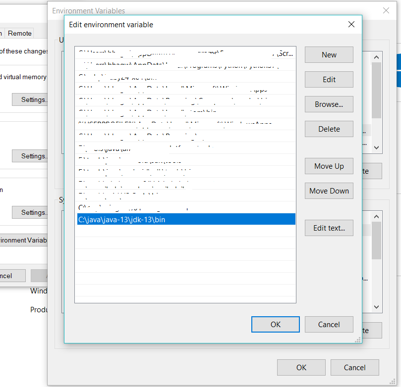 OpenJDK 13 Environment Variable