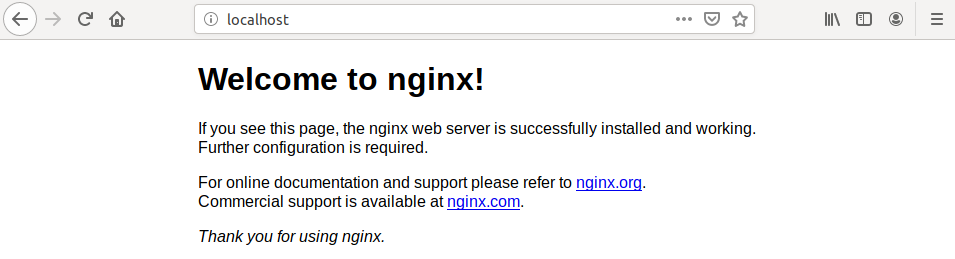 Nginx Installed Nginx Installed