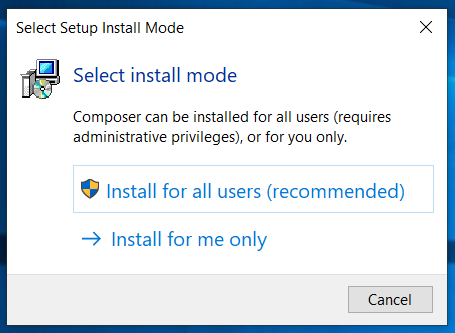 Composer Install Mode