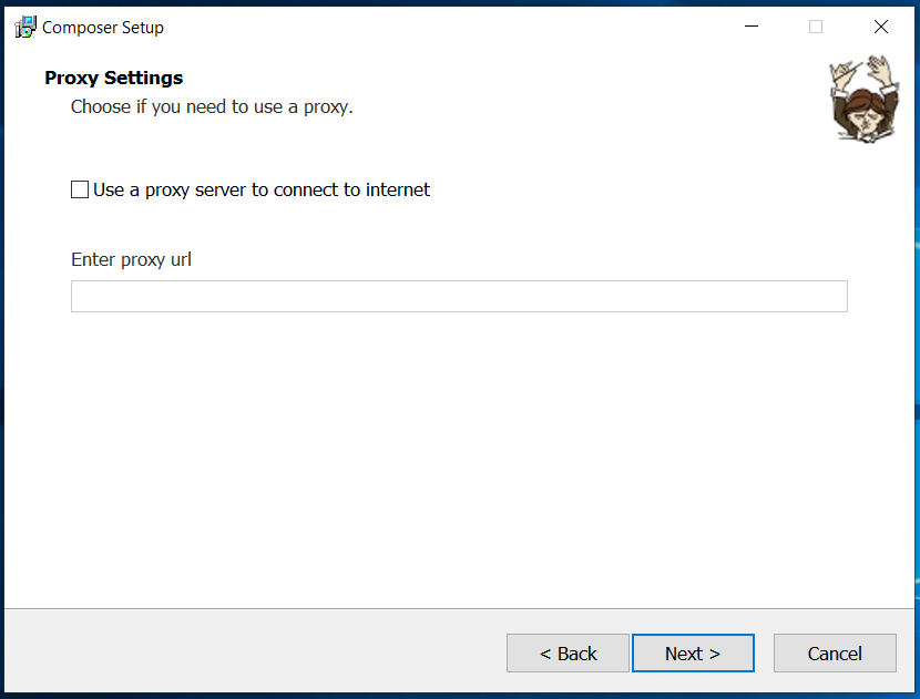Composer Proxy Settings Composer Proxy Settings