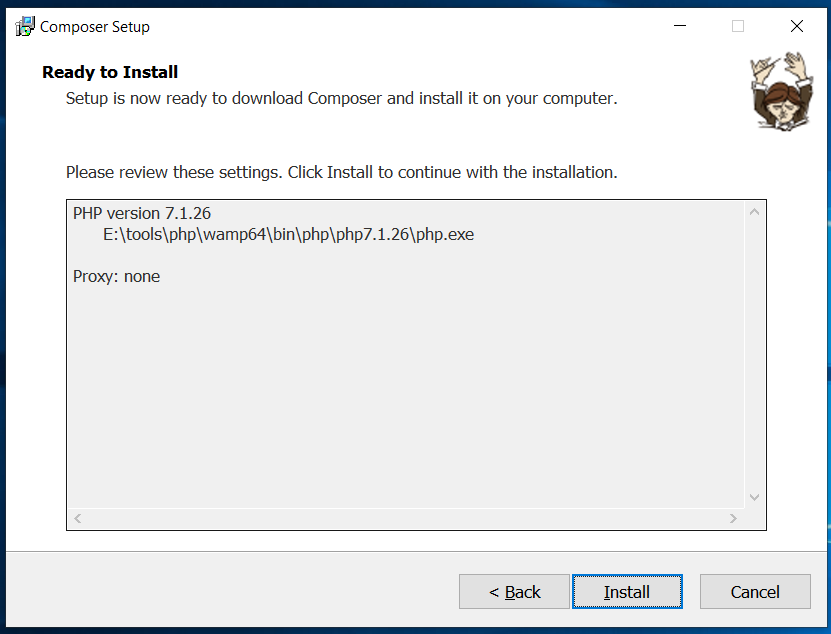 Composer Confirm Installation Composer Confirm Installation