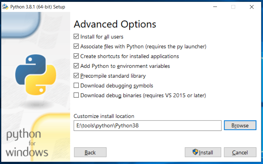 Python Advanced Options Python Advanced Options