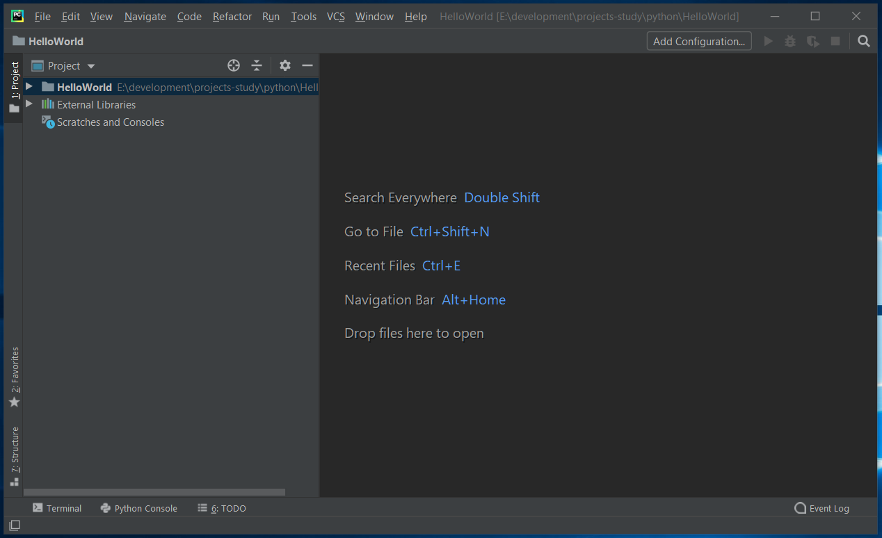 PyCharm Hello World Project PyCharm Hello World Project