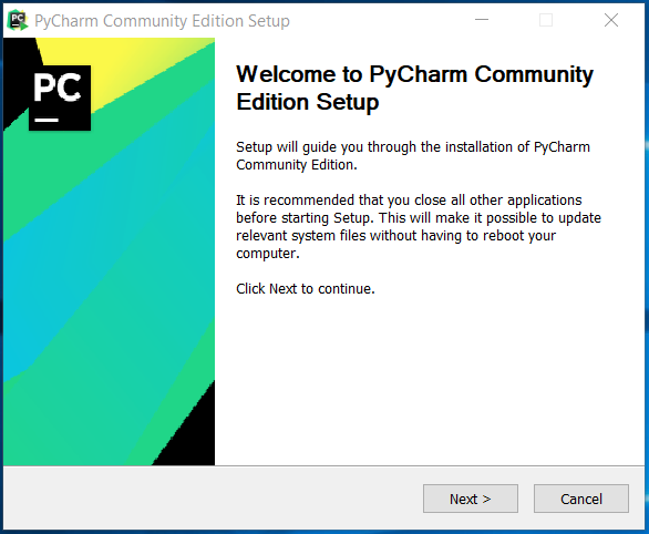 PyCharm Welcome