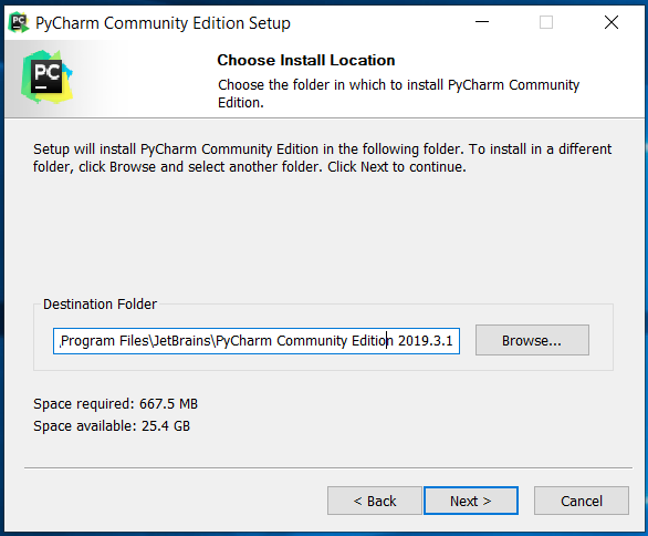 PyCharm Installation Path