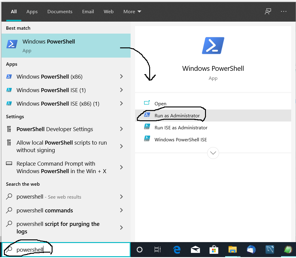 Start PowerShell Start PowerShell