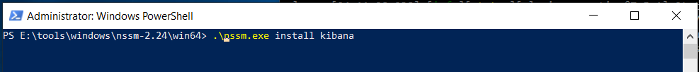 Kibana Install PowerShell