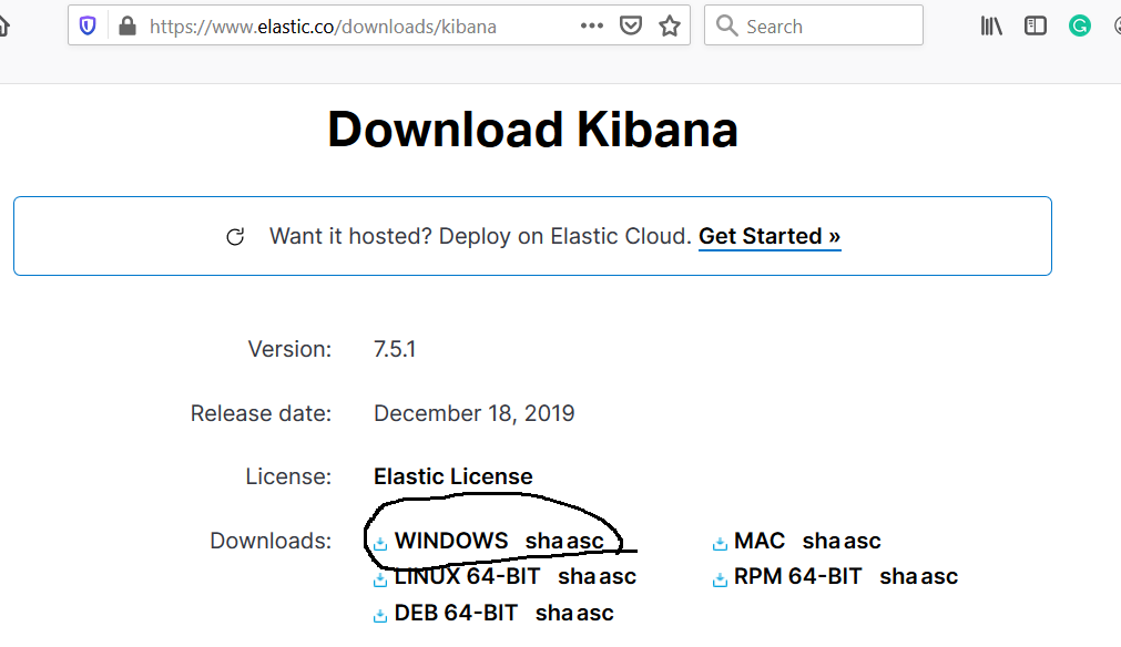 Download Kibana