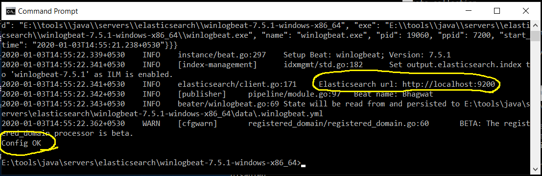 Winlogbeat Configuration Test Winlogbeat Configuration Test