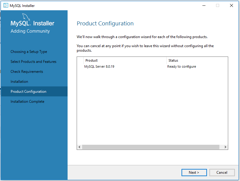 MySQL 8 Install Configure