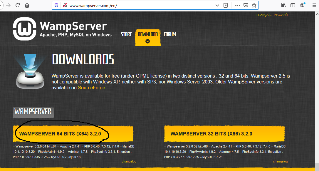 Download WampServer
