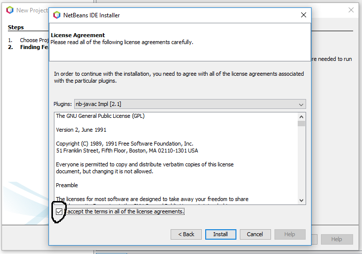 NetBeans 11 - License Agreement