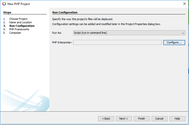 NetBeans 11 - Run Configuration