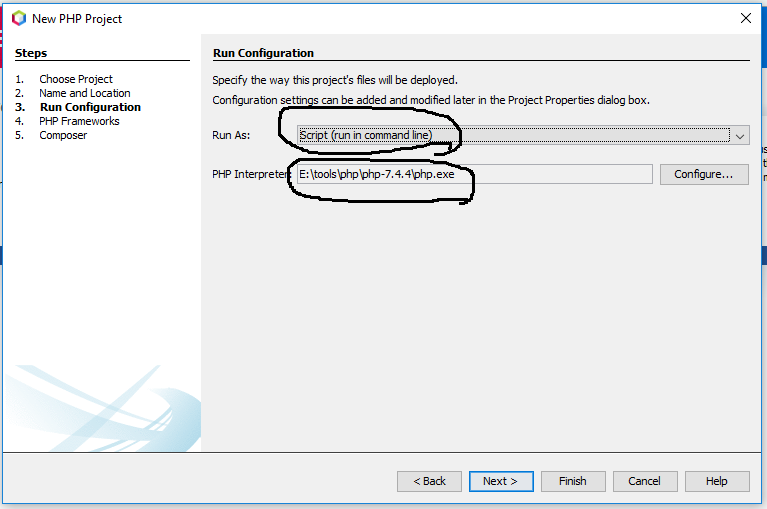 NetBeans 11 - Run Configuration