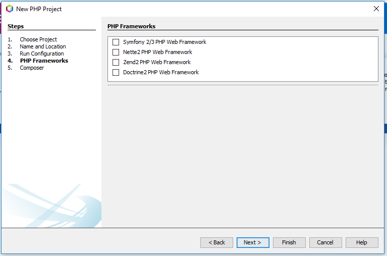 NetBeans 11 - PHP Frameworks NetBeans 11 - PHP Frameworks