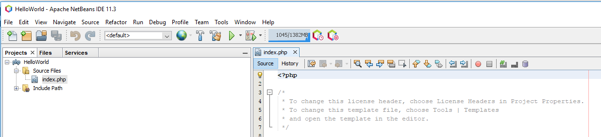 NetBeans 11 - Index NetBeans 11 - Index