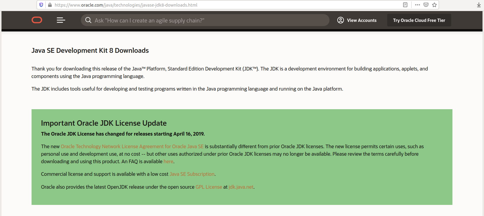 Oracle JDK License Changes Oracle JDK License Changes