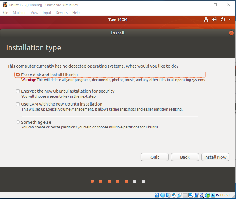 Ubuntu On VirtualBox - Confirm Installation
