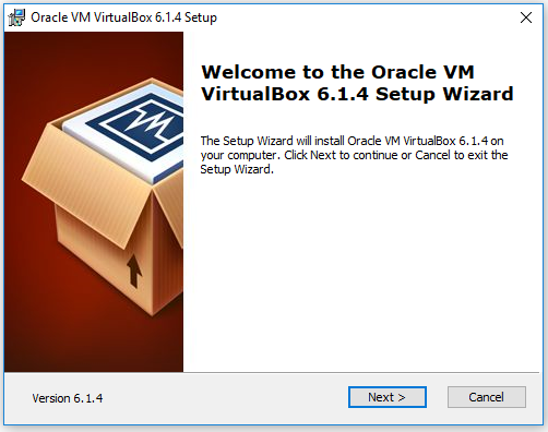 VirtualBox - Welcome Screen