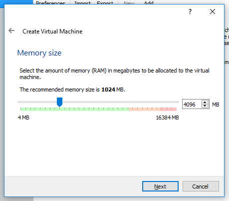 Ubuntu On VirtualBox - Config Memory