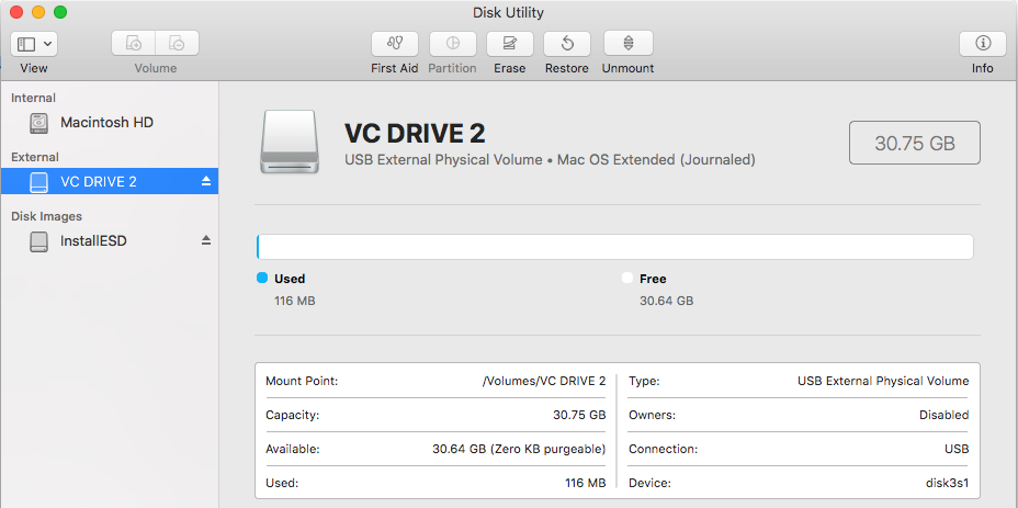 Mac Disk Utility - Formatted Mac Disk Utility - Formatted