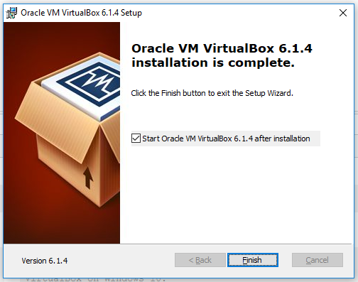 VirtualBox - Installation Success