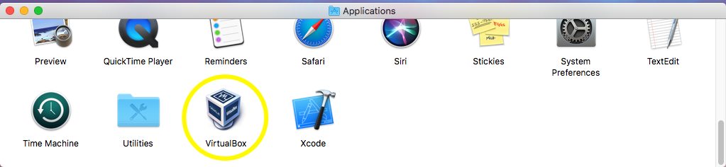 VirtualBox - macOS - Applications VirtualBox - macOS - Applications