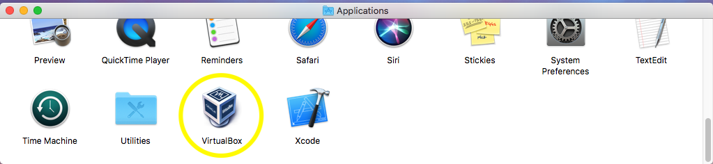 VirtualBox - macOS - Applications